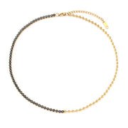 Zircon Beaded Necklace Gold Plated Choker Set Stainless Steel Necklaces Fashion Jewelry Necklaces