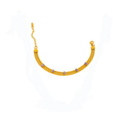 Vintage Collar Necklace Stainless Steel 18K Gold Plated Statement Clavicle Chain Mesh Chain Zircon Baguette Choker