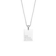 2024 Golden Square Letter Pendant Necklace 18K Gold Plating Chains Stainless Steel Necklace
