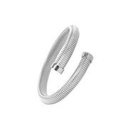 Trendy 304L Stainless Steel Cuff Bangle Unusual Men Women Textured 18K Gold Color Bracelet Daily Jewelry High Quality