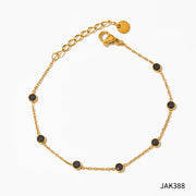 Wholesale Fashion Jewelry Stainless Steel Zircon Beach Anklet Foot Jewelry Stainless Steel Anklet for Women